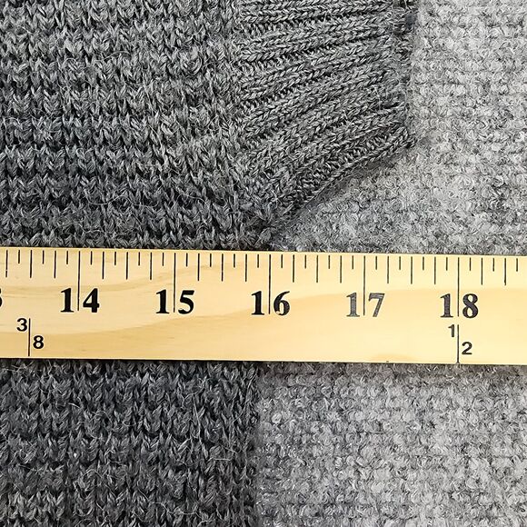 Gap Sweater Womens Small Gray Alpaca Wool Blend Button Up Short Sleeve Cardigan - Picture 5 of 13